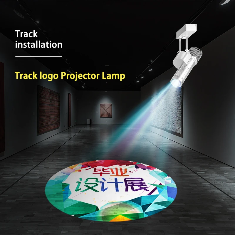 Hd Custom Advertising Pattern Sign Track Led Lighting Projection Lamp Orbital Gobo Projector