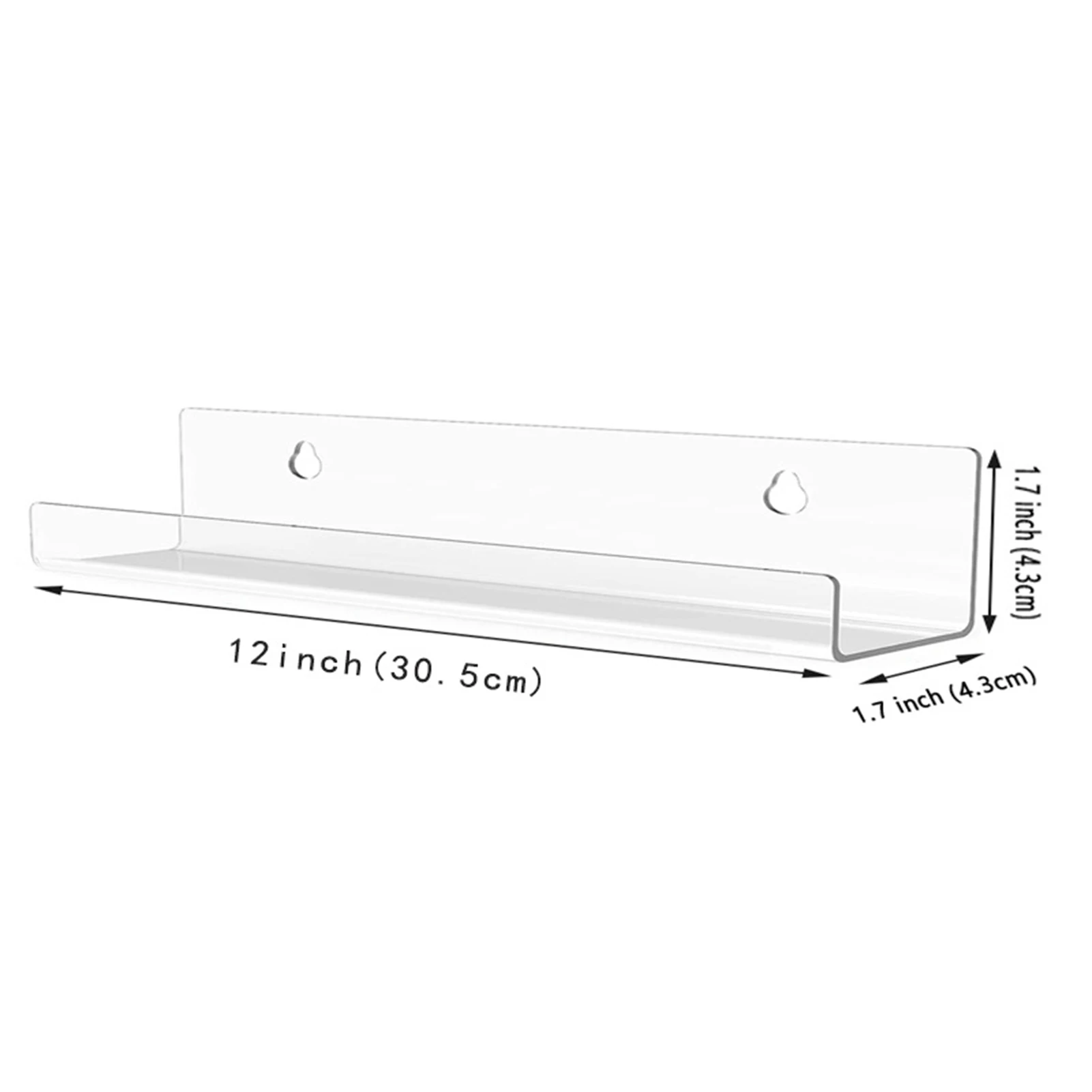 6/10Pcs อะคริลิคชั้นวางสำหรับบันทึก Wall Mount ชั้นวางบันทึกผู้ถืออะคริลิคใสบันทึกชั้นวางของสำหรับไวนิลอัลบั้ม