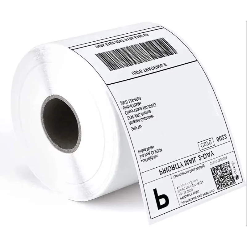 

【Bulk Sales】Size Self Adhesive Paper Roll Thermal 4*6 Inch Blank Labels Shipping Label Sticker 100x150mm For Fast Delivery