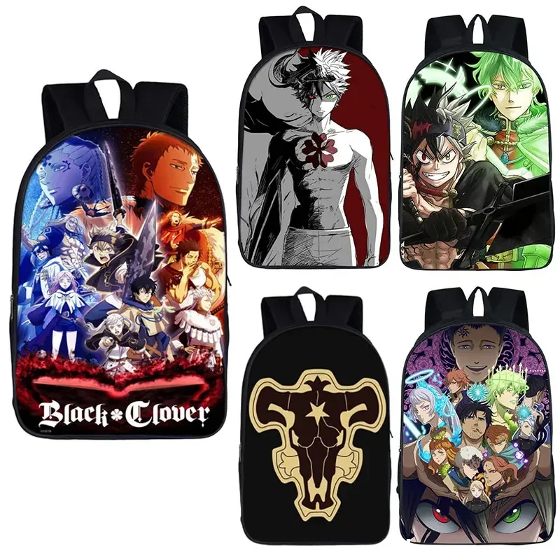 Anime Black Clover Backpack Women Manga Asta Casual Travel School Bags Teenager Boy Girls Backpack Laptop Daypack Kids Book Bags