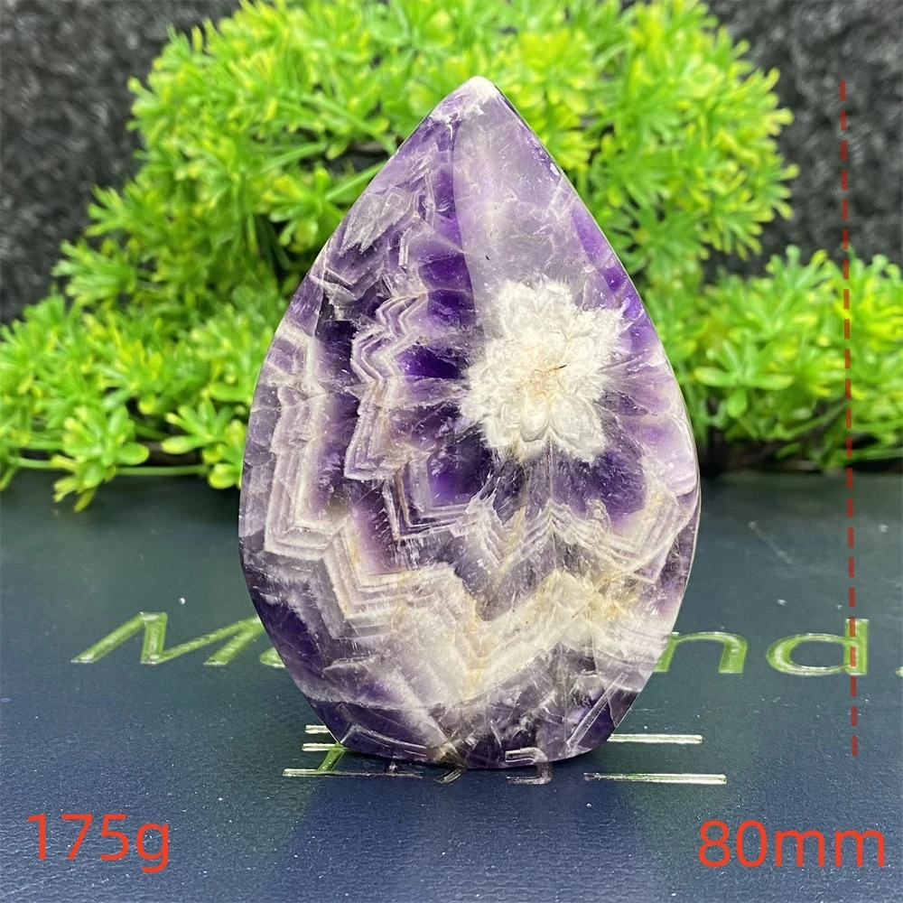 

Fantasy Amethyst Crystal Tower Free Form Torch Hand Carved Healing Aura, Feng Shui, Warding Off Evil Spirits, Home Decoration