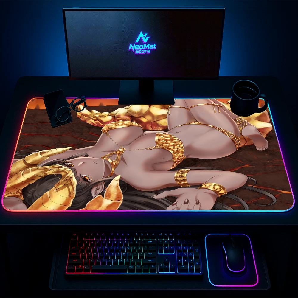 

Nude Desk Mat Rgb Pc Accessories Hentai Table Pads Backlight Mousepad Sexy Play Mat Anime Mouse Pads Glow Led Mouse Mat Adult