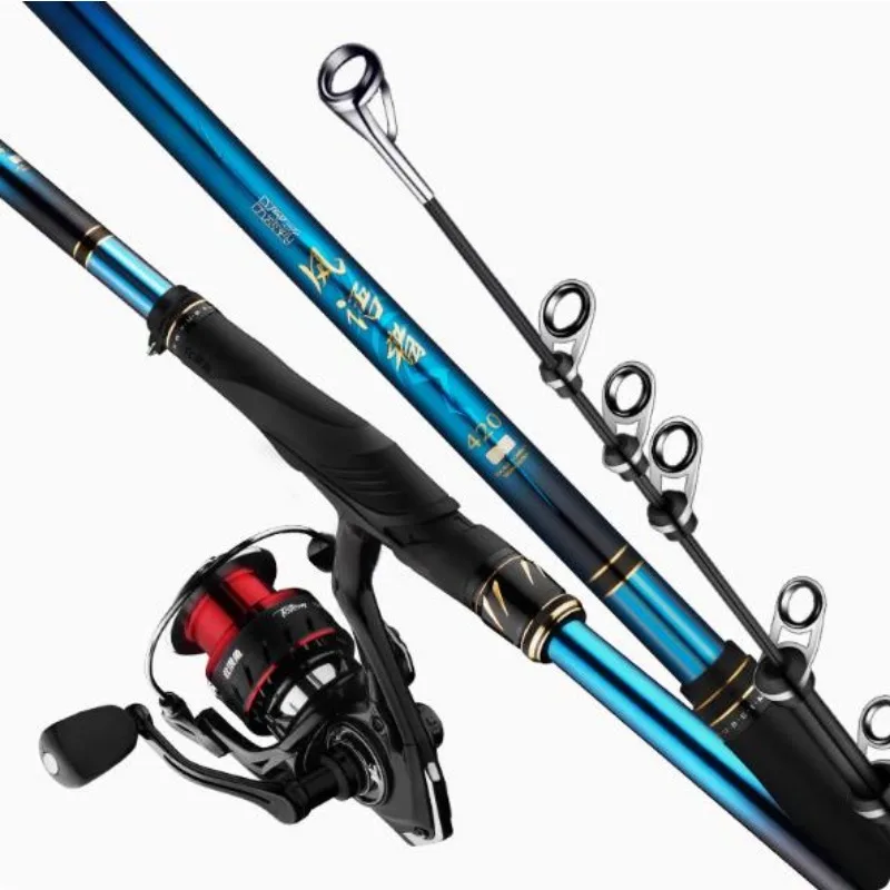 Carbon Ultra Light and Fine Rock Fishing Rod, Large Guide Ring, Lightweight Reel Seat, Sliding Float, No. 4