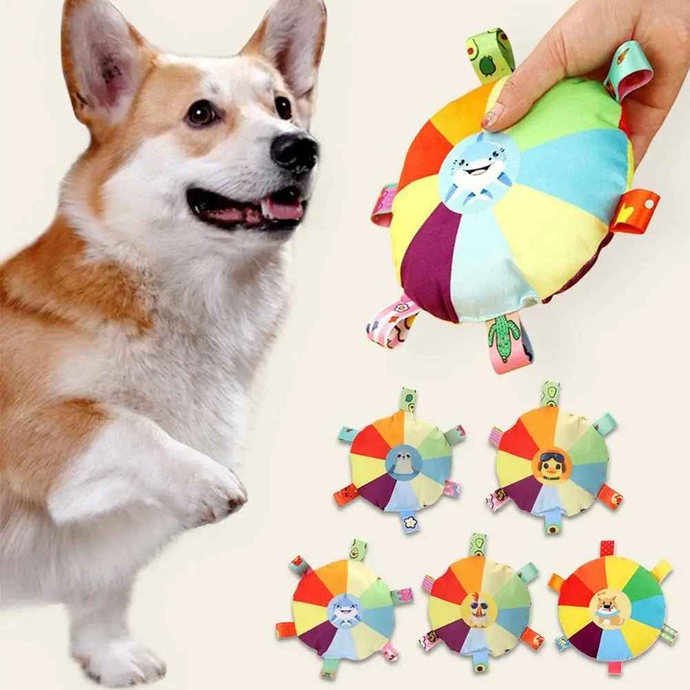 Colorful Dog Sounding Toy Pet Chew Toy With Built-in Rattle Interactive Play Toy For Small/Large Dogs Safe Pet Supplies