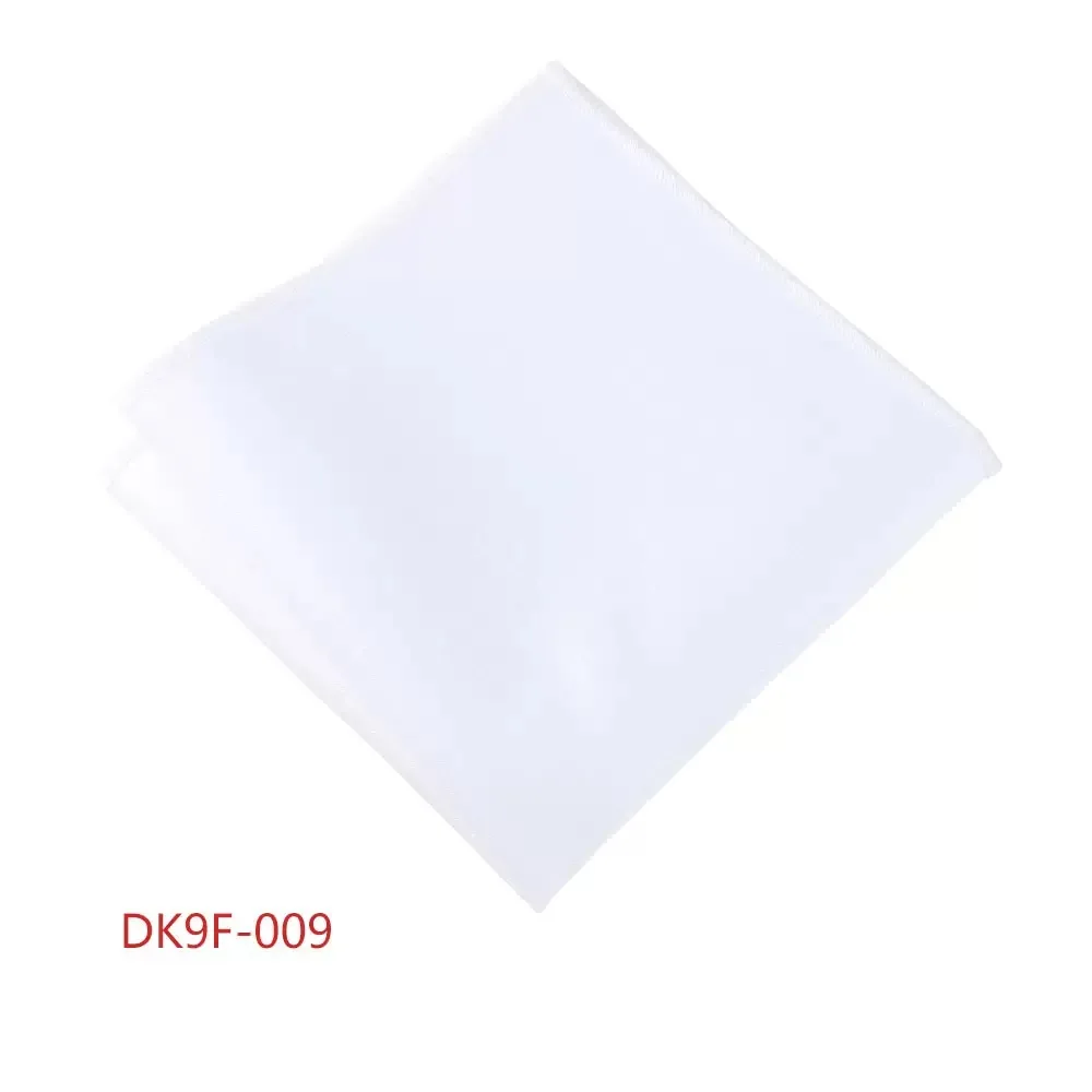 Formal Solid Wine White Pocket Square for Men