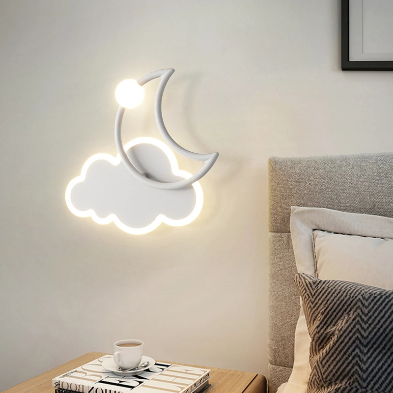 Nordic Modern LED Wall Lamp Children Room Light Minimalist Creative Indoor Lighting Home Decor Living Room Bedroom Lamps