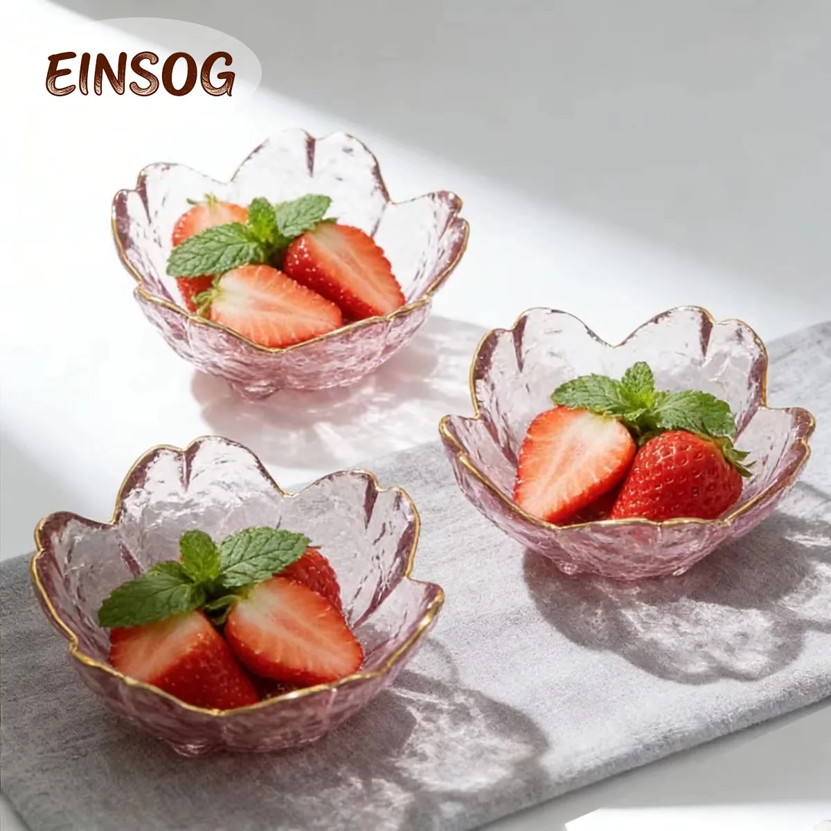 3Pcs Glass Sauce Di…