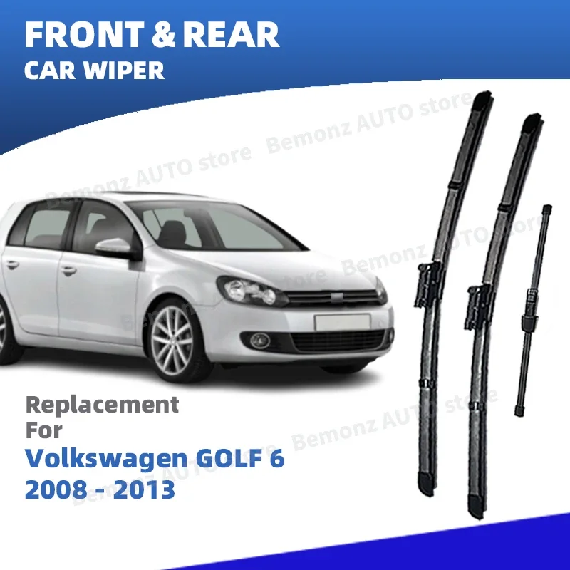 Escobillas de limpiaparabrisas delanteras LHD para Volkswagen VW GOLF 6 VI MK6 5K 2008-2013 R TSI Plus GTI r-line parabrisas Vento accesorios variantes