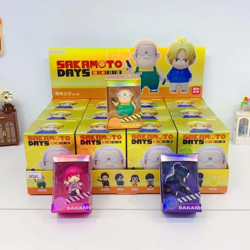 

Anime SAKAMOTOS Days Mini Blind Box Toys Action Figures Cute Mini Rice Grain Model Toy Collection Ornament Gifts