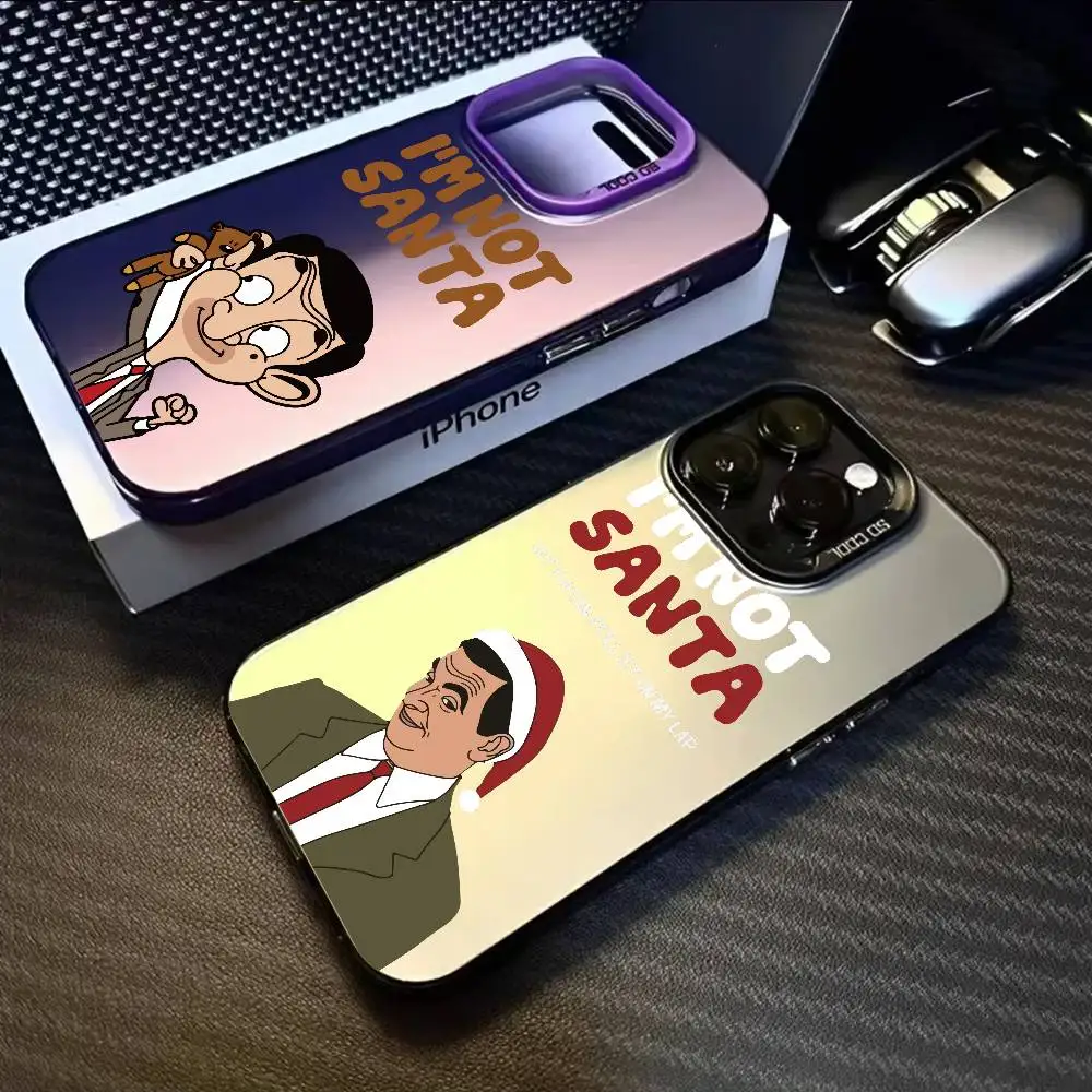 مضحك لطيف السيد فول قضية الهاتف آيفون 17 16 15 14 13 12 11 برو ماكس الهواء متعدد الألوان ماتي ليزر لامع أورورا فوندا #4