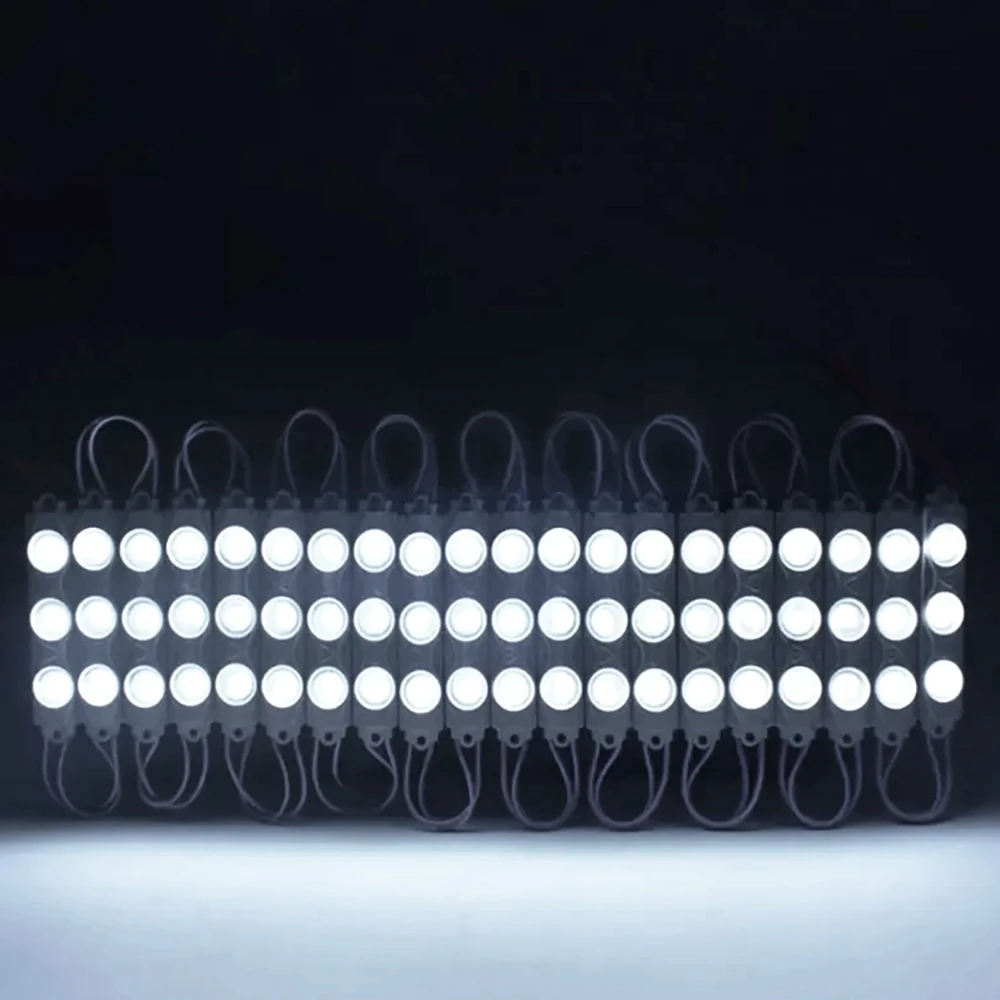 40pcs 110V Waterproof 2835 3LEDs Injection molding LED Module high lumen diffuse reflection Lighting