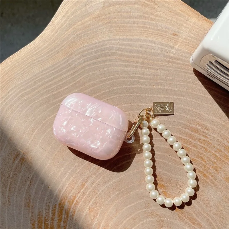 Luxury Girls Pearl Case For Airpods 3 Pro 2 1 Case For AirPods Pro 2 USB C 3 Case Cover For Airpods3 With Keychain Earphone Box