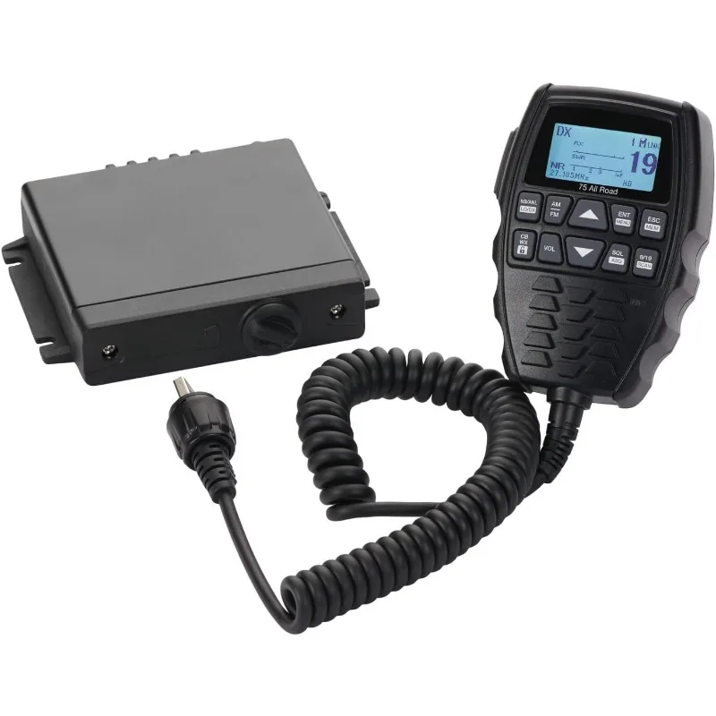 home.75 All Road Wireless CB Radio - Dual-Mode AM/FM,  Waterproof, Instant Channel 9, 4-Watt Output, Easy to Operate, Black