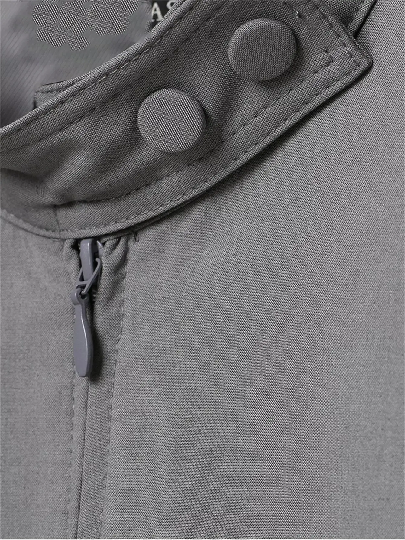 TFMLN Damen Modejacke Langarm Asymmetrischer Hochkragen Einfache Einfarbige Jacke Herbst Freizeit Retro High-Street-Mäntel – Detail 7