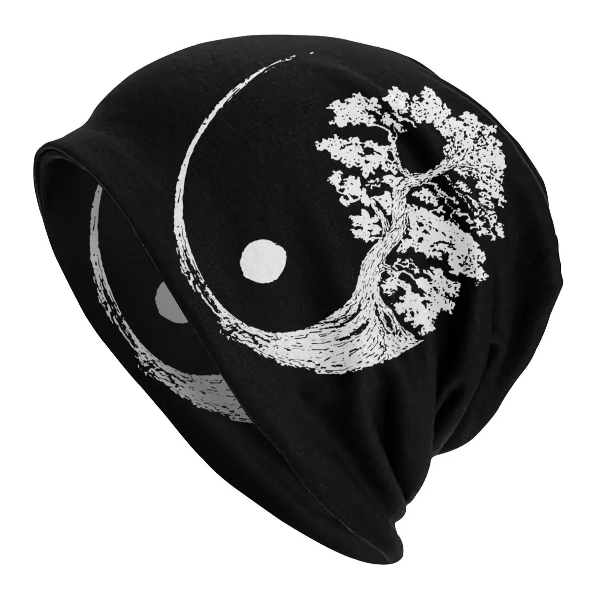 Ying Yang Nature Peace Bonnet Hat Knitted Hat Fashion Autumn Winter Outdoor Skullies Beanies Hats Men's Adult Warm Dual-use Cap