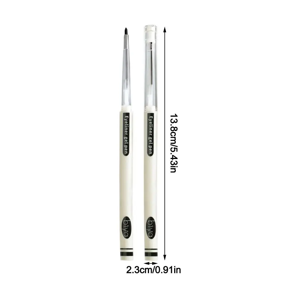 Lápiz Delineador de ojos en Gel resistente al agua y a prueba de manchas, lápiz Delineador de ojos con detalles triangulares precisos de pigmento alto y duradero