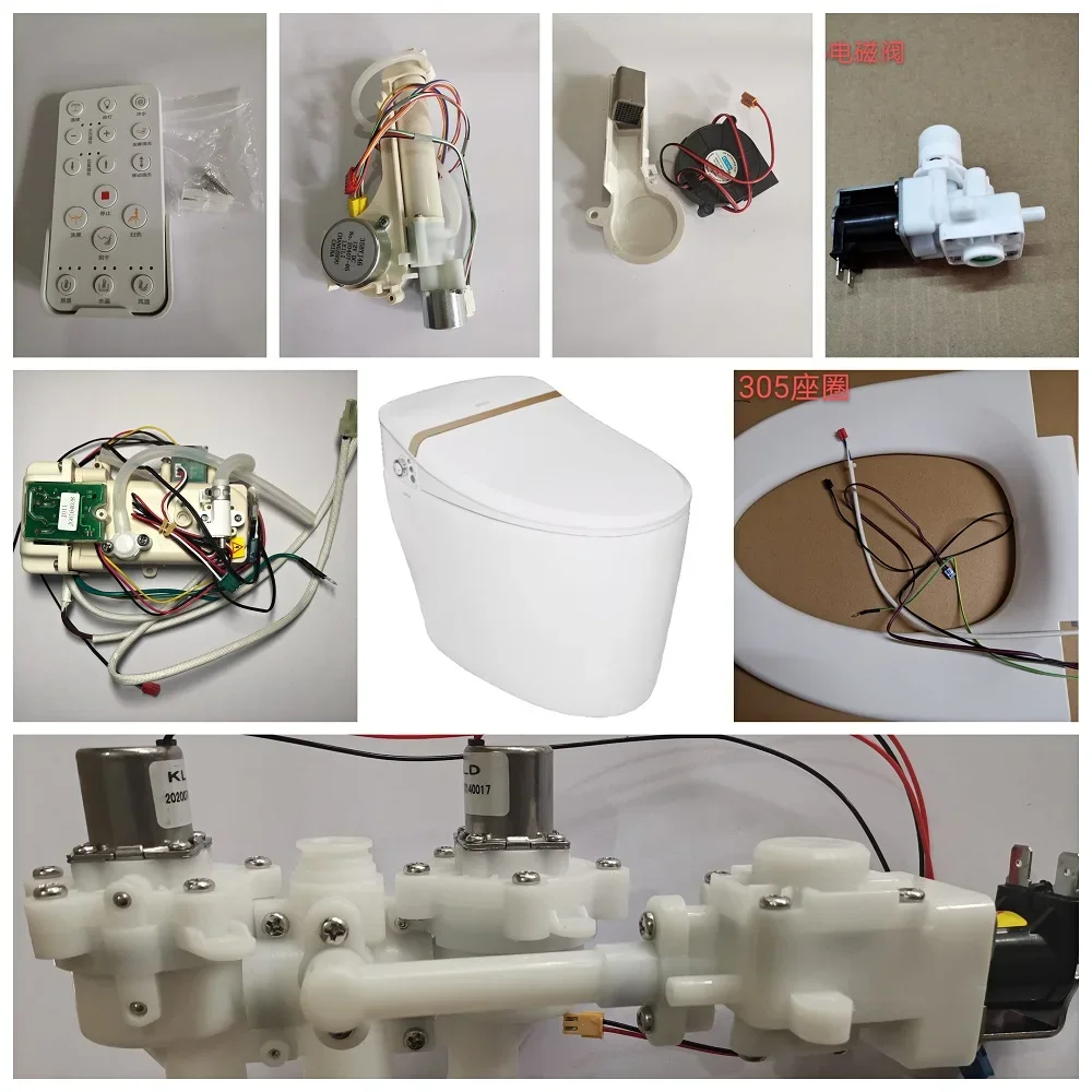 Bathroom Smart Toilet Lid Repair Spare Parts Akb1305 Motherboard Cleaning Device Seat Solenoid Valve