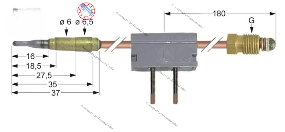 

SIT Thermoelement mit Unterbrecher Lange 400mm fur Fritteuse Gas