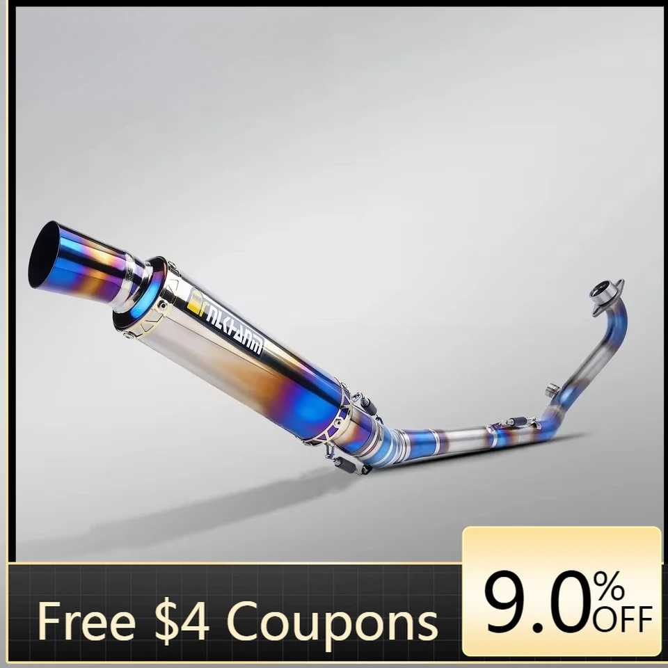 

STLF Yama Y15ZR NlkHanm Titanium Alloy Full Section Exhaust System New Condition Motorcycle Muffler Modification