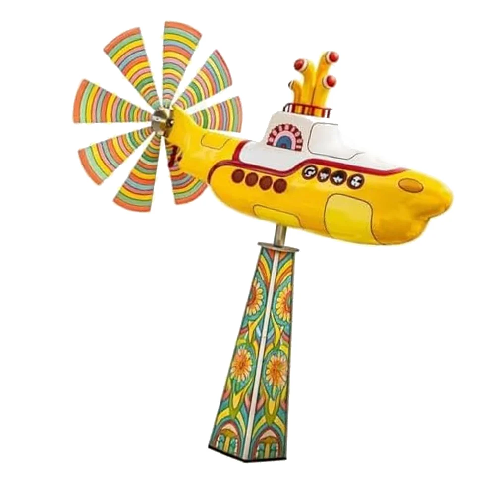 Wind Spinner for Garden For Outdoor Decoration Metal Rust Resistant Vibrant Color UV Fade Proof Smooth Rotation Iron Stake