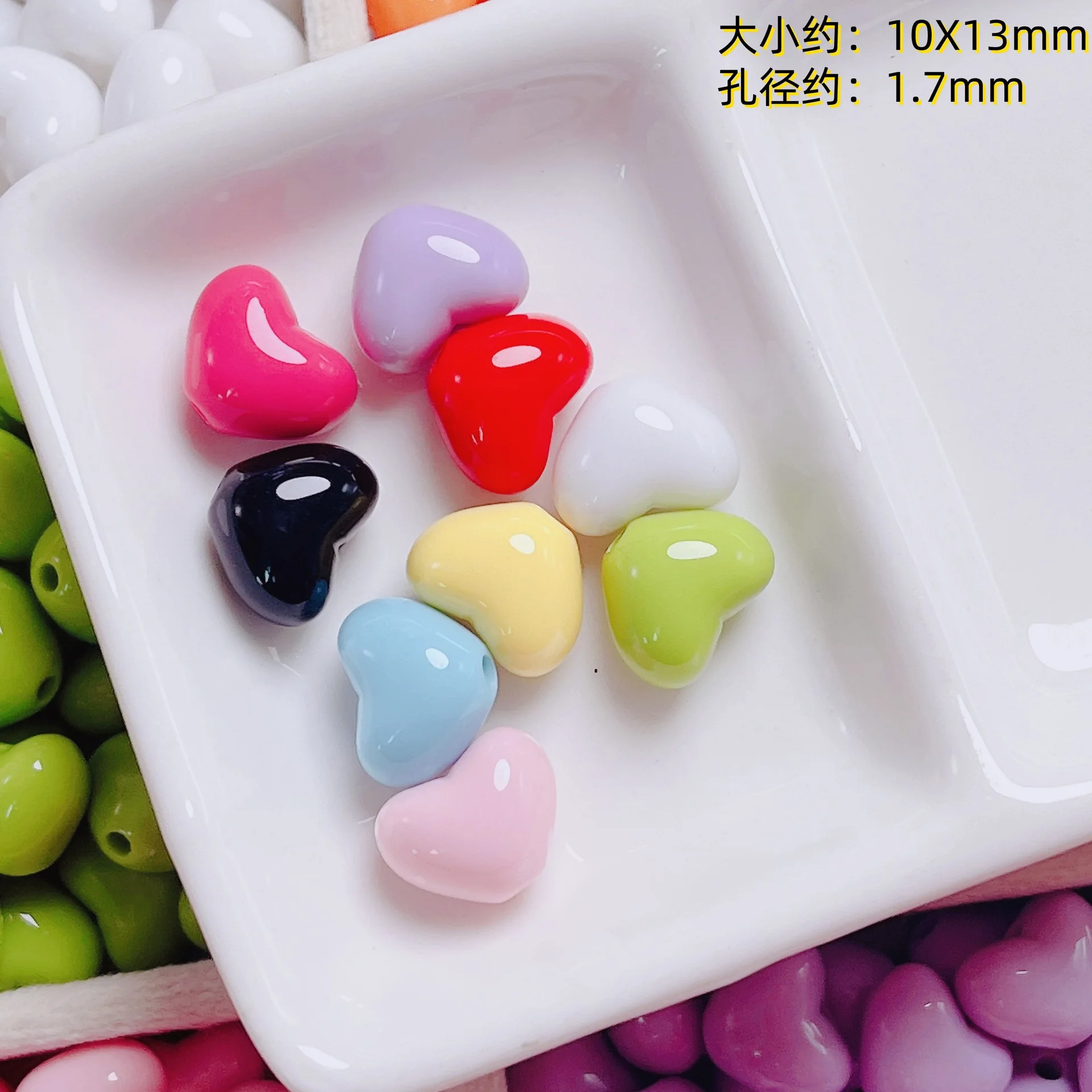 

Trendy New 300pcs 13mm Solid Colors Acrylic Plastic Jewelry Beads Fit Bracelet Necklace Earring Ornament Accessories Beading