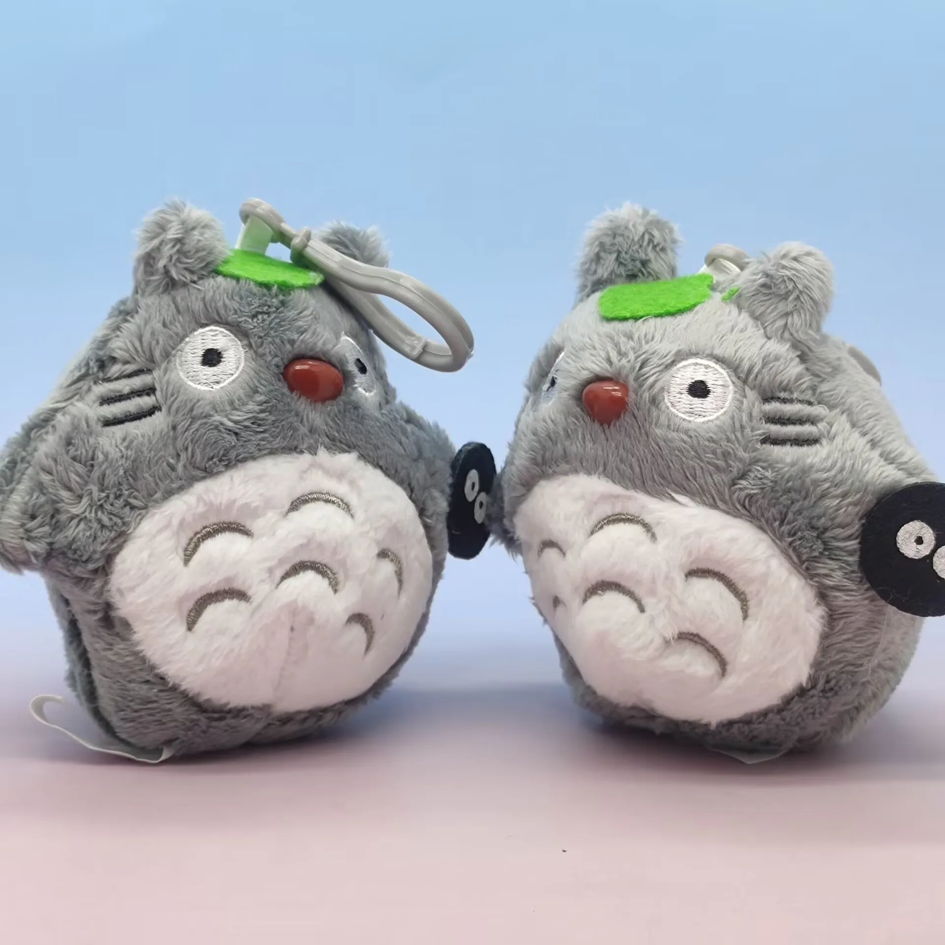 Anime Totoro Plush Doll Keychain On The Phone Cute Key Ring Bag Pendant Kids Toys Gifts For The New Year Christmas Gifts