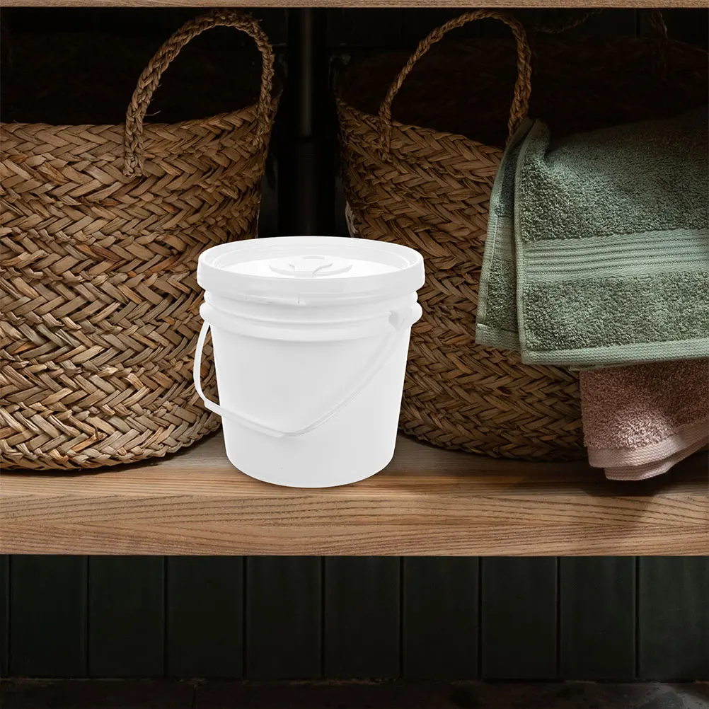 

2 Pcs Wet Wipes Bucket Paper Towel Cream Buckets Bag White Plastic Food Grade Towels