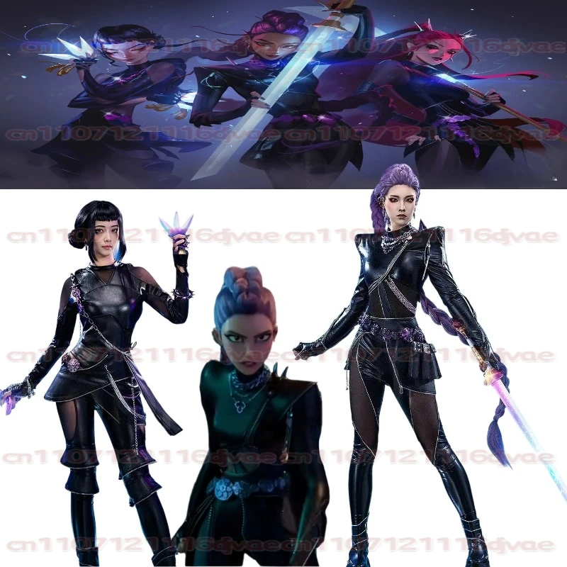 

KIDS XS-XXXL Zoey rumi mira KPop Demon Hunters Косплей Костюм Парик Жилет с принтом Брюки Сексуальный наряд Хэллоуин Карнавальный костюм для вечеринки