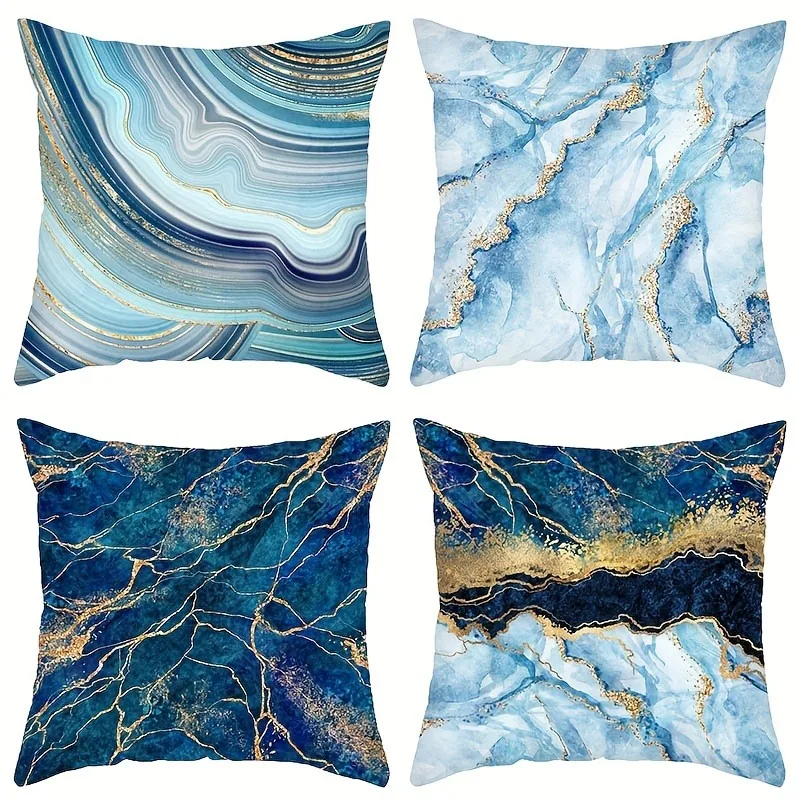 Abstract marble pattern sofa cushion cover vintage luxury living room bedroom home decoration pillowcase with zipper