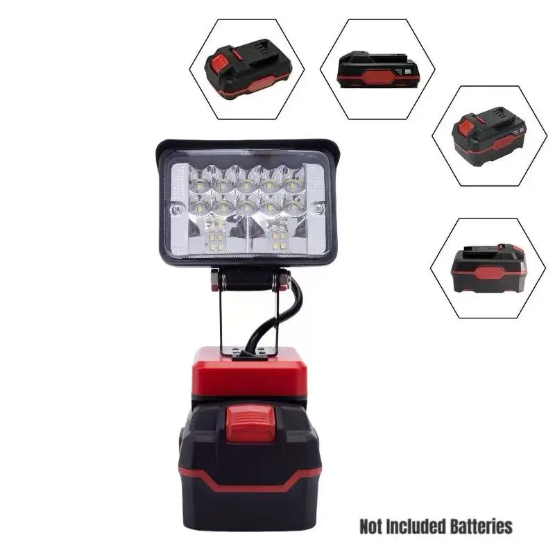 LED Working Light Spotlight Portable Lamp Lantern w/USB C-Type For Lidl Parkside X20V Team Lithium Battery Lanternr(No battery )