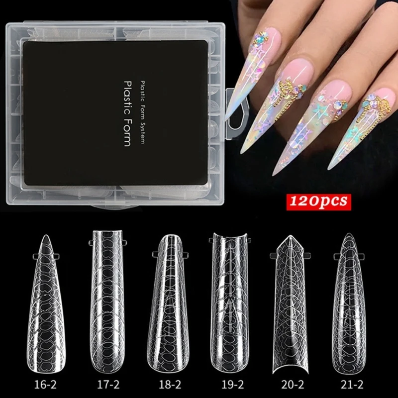 Almond Shaped Nail Forms False Nails Full Cover Nail Molds 12 Sizes Nail Extension Nail Art Salon Quality