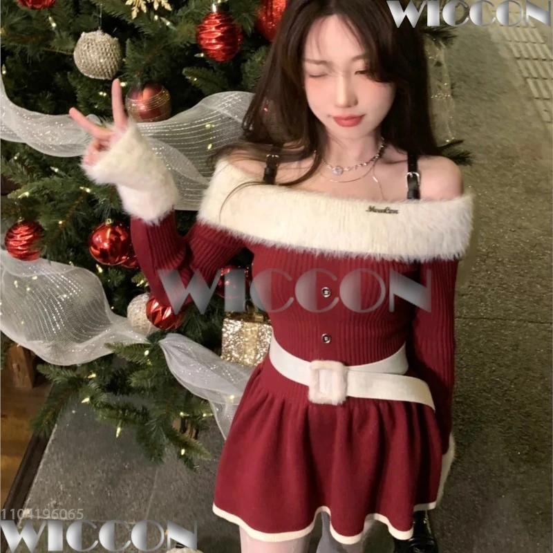 2026 عيد الميلاد فستان أحمر لعبة أنيمي تأثيري حلي حمالة تنورة قصيرة مثير ملابس امرأة ساخنة كوس دعوى مهرجان الهالوين #3