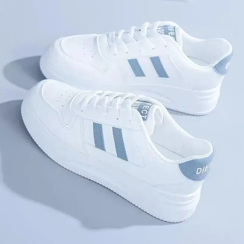 Women Shoes Lightweight PU Leather Casual Shoes Fashion Women's Sneakers Trendy Skateboard Shoe Tennis Training Shoes for Women