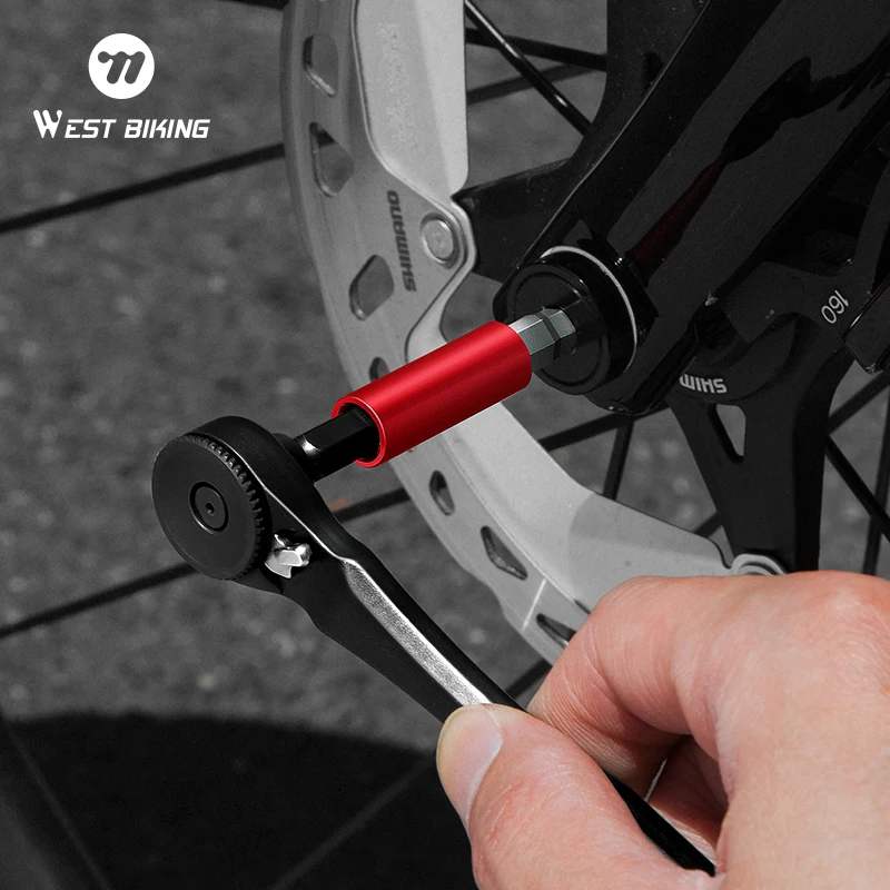 

WEST BIKING Bike Ratchet Wrench Kit 12 In 1 Multi Functional Portable Quick Release Road Bicycle Repair Tools Bike Accessories
