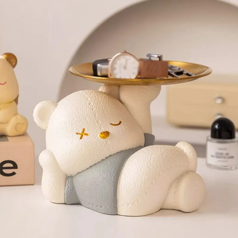 Violent Bear Storage Decoration Cute Violent Bear Picture Car Key Phone Stand Storage Rack Support Home Decoration Home Storage