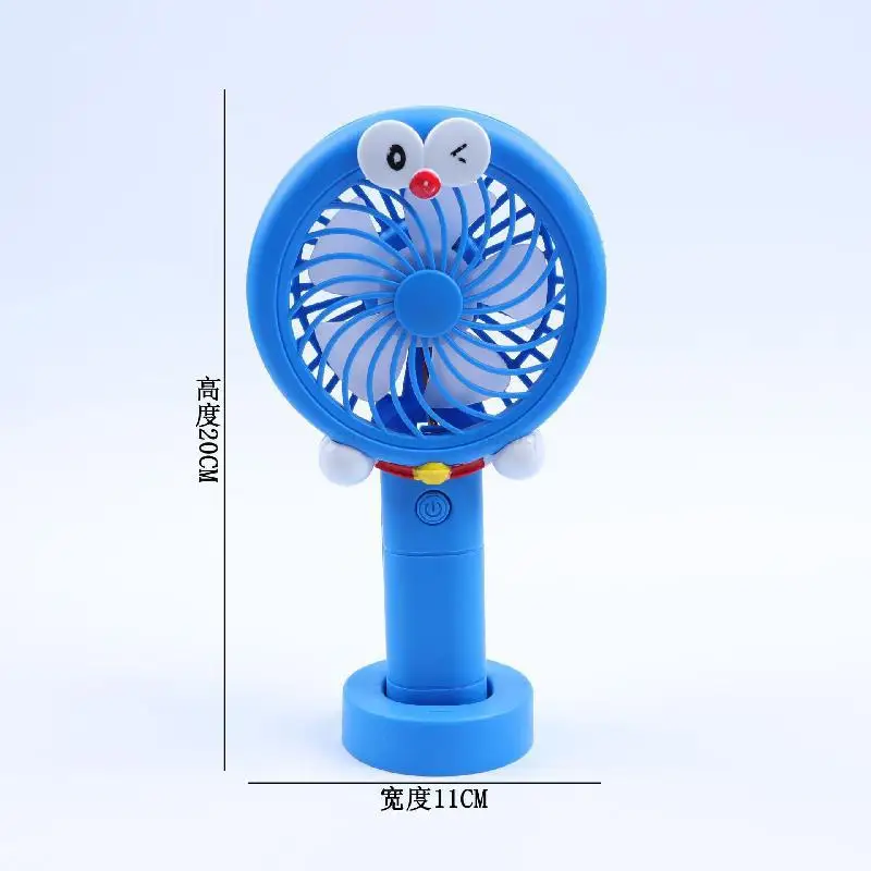 Doraemon-Ventilateur électrique USB portable pour étudiant, batterie au Lithium aste, jouets cadeaux