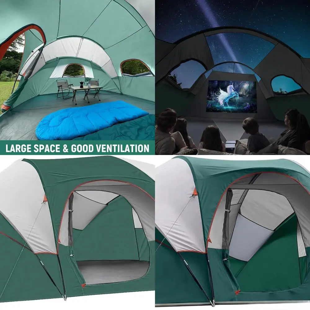 

Семейная палатка для кемпинга 10 — быстрая установка, ветрозащитная купольная палатка, походы с рюкзаком 14x11x74 дюймов