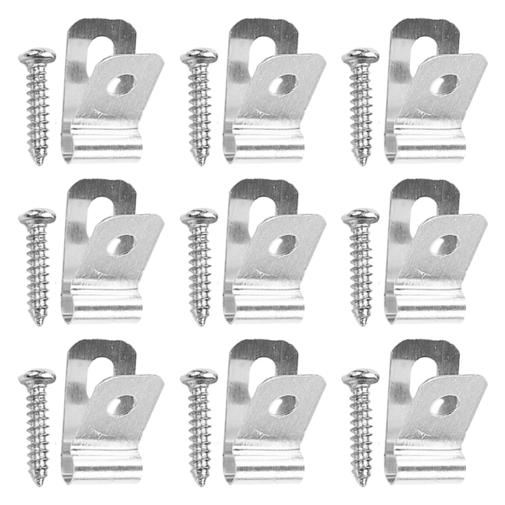 100/200pcs Garden Fence Wire Mounting Clip Agricultural Fencing Mounting Clips Stainless Steel Aluminum Wire Fence Fasteners