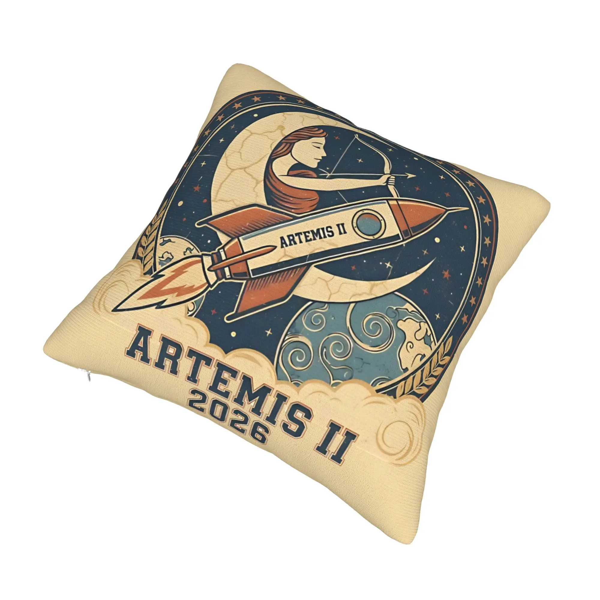 Artemis II Mission To The Moon 2026 Artemis 2 Pillowcase Soft Cushion Cover Decorations Pillow Case Cover Living Room Multi Size