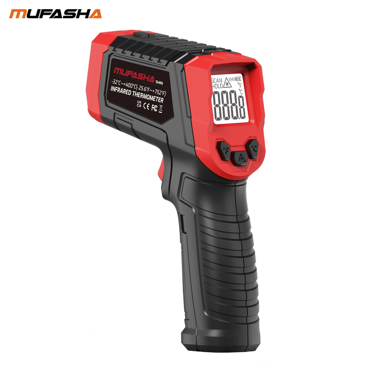 MUFASHA Temperature Infrared Laser Thermometer 400 Kitchen Application Degrees Large Area Measurement