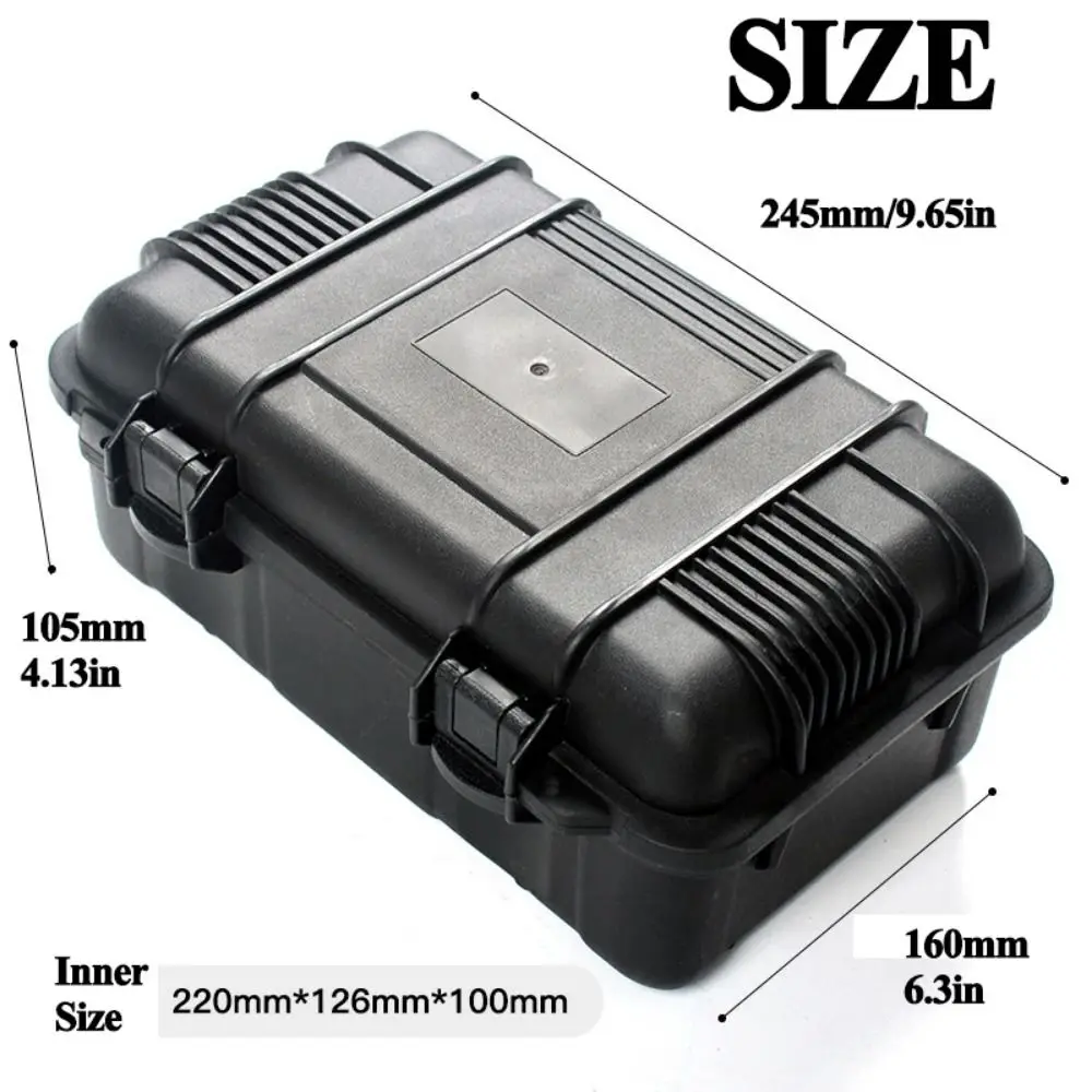Hard Case Shockproof Plastic Toolbox Waterproof Portable Tool Case Sponge Durable Instrument Tool Box Sight Protective