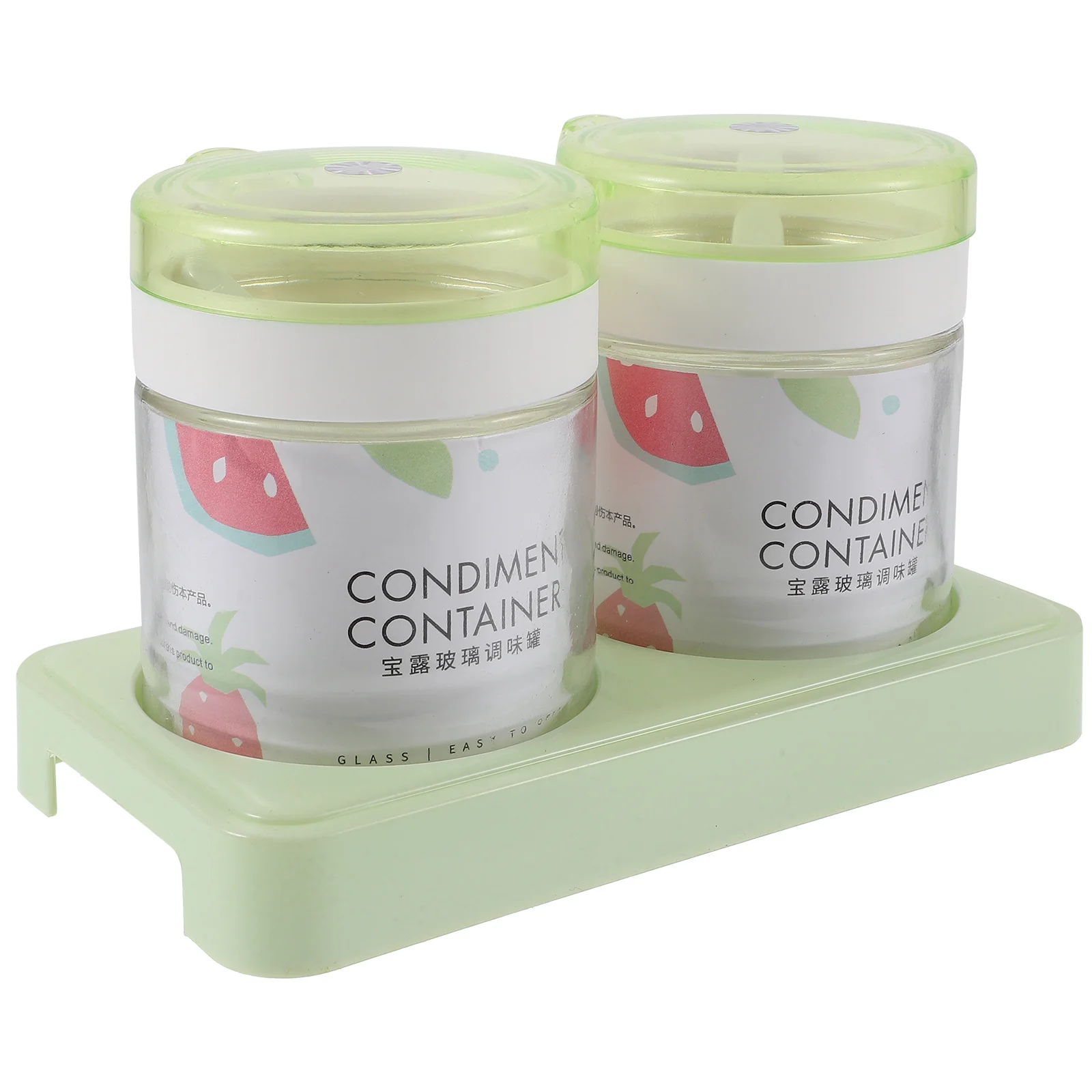

1Set Transparent Glass Condiment Set Seasoning Jars Salt Container with Lids Kitchen Organizer Tea Sugar Container Set