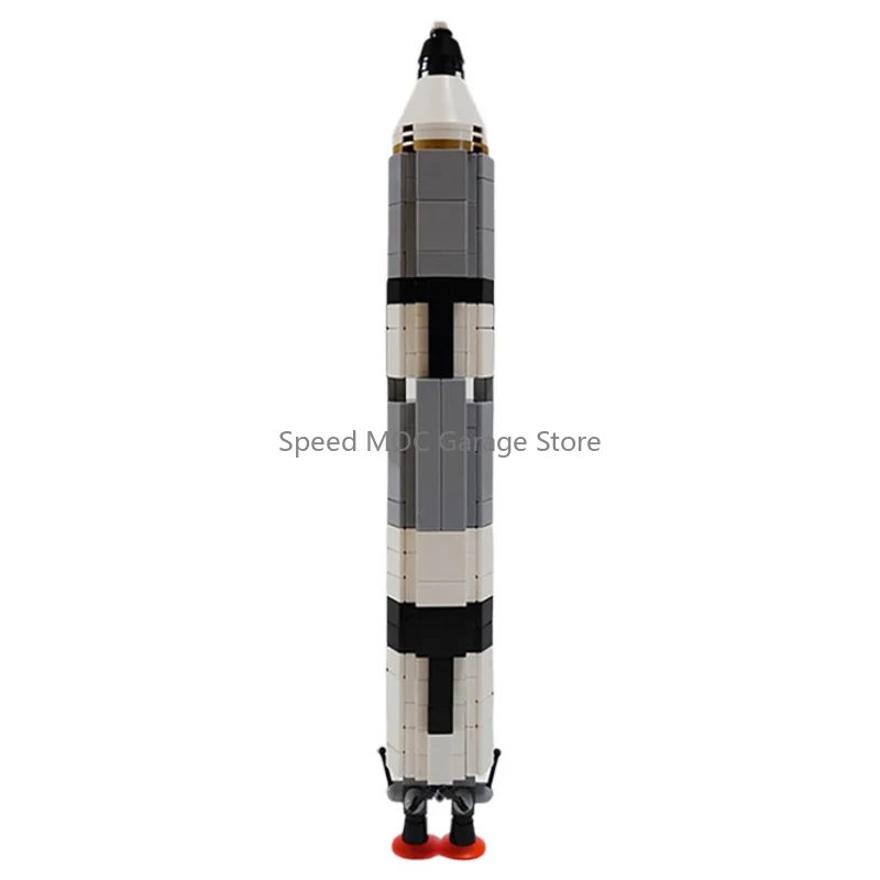Manned Titan Carrier Rocket Building Kit Gemini Program Space Launch Vehicle Small Particle Bricks Desktop Display Gift