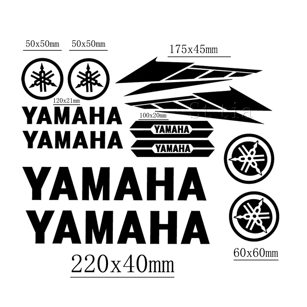 الفينيل ياماها ملصق شعار دراجة نارية خزان خوذة دراجة سيارة صائق كيت #3
