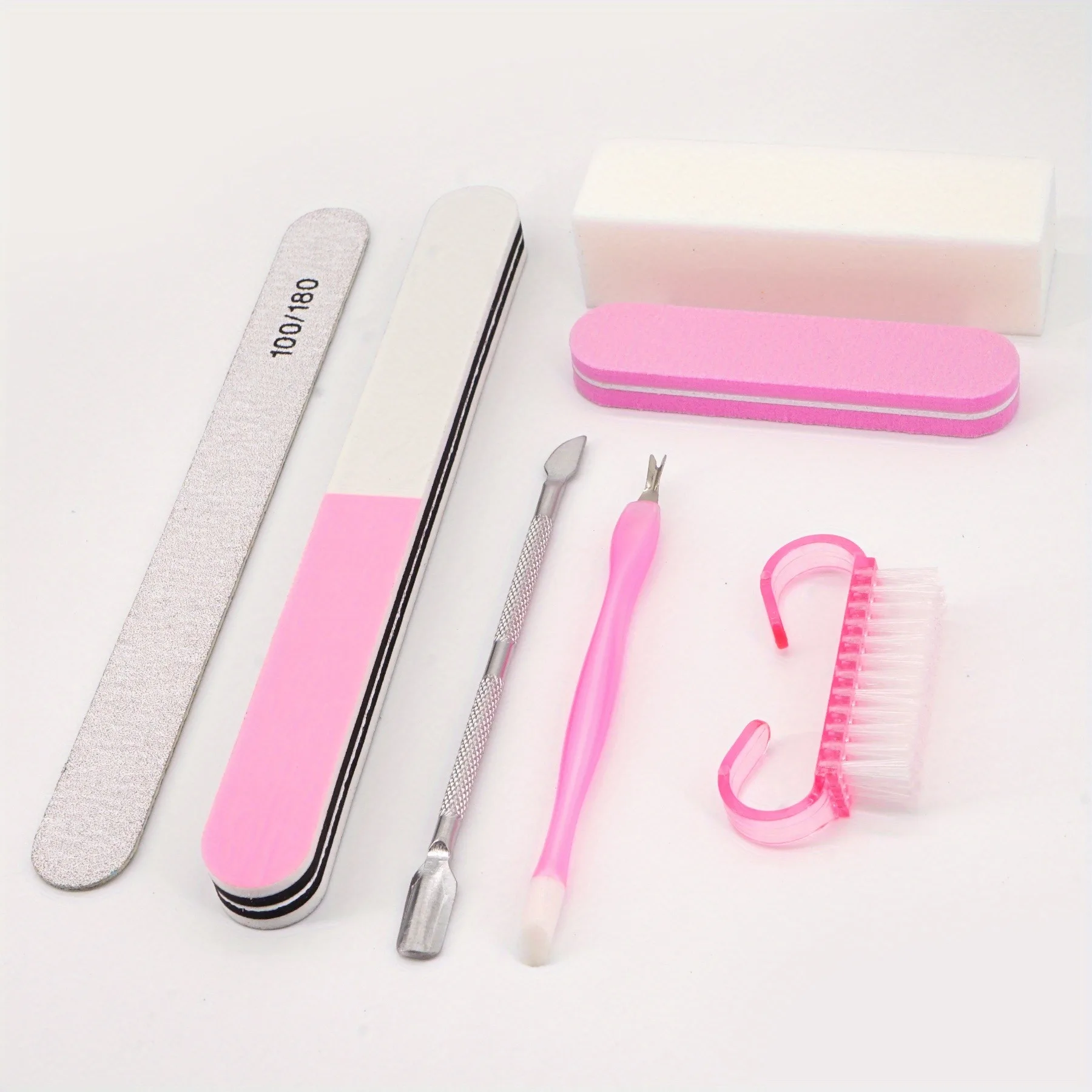 ชุดตะไบเล็บ บัฟเฟอร์ขัดเล็บ ตะไบแต่งเล็บมืออาชีพ แปรงแต่งหน้า เล็บเท้า เครื่องมือ ชุดต่อขยาย