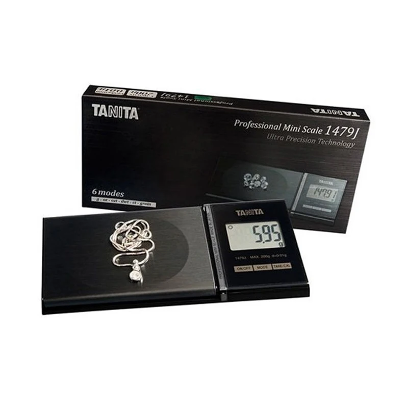 

TANITA 1479J2 200g/0.01 Jewelry Scale High Precision Jewelers Portable Pocket Diamond Caract Scales