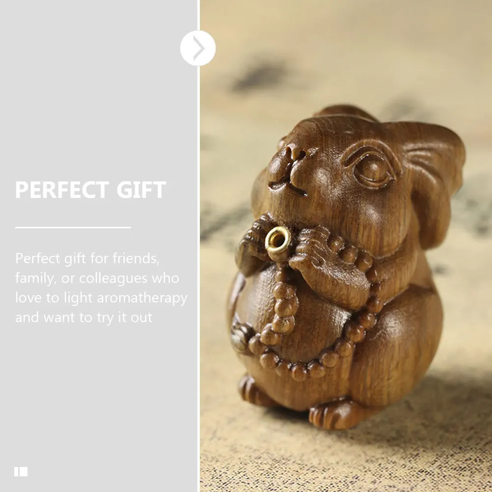 

Shaped Wooden Incense Stick Holder Carved Censer Desktop Decor Aroma Burner Stress Relief Gift For Yoga Bedroom Study Sauna