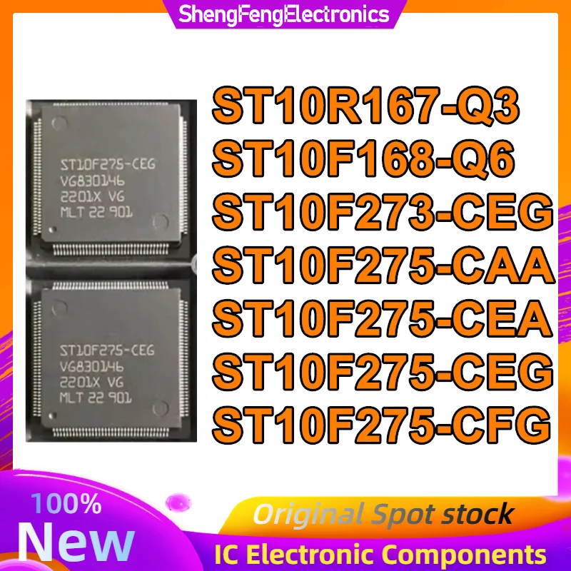 

5PCS ST10R167-Q3 ST10F168-Q6 ST10F273-CEG ST10F275-CAA ST10F275-CEA ST10F275-CEG ST10F275-CFG IC QFP-144 Chip TQFP-144 in stock