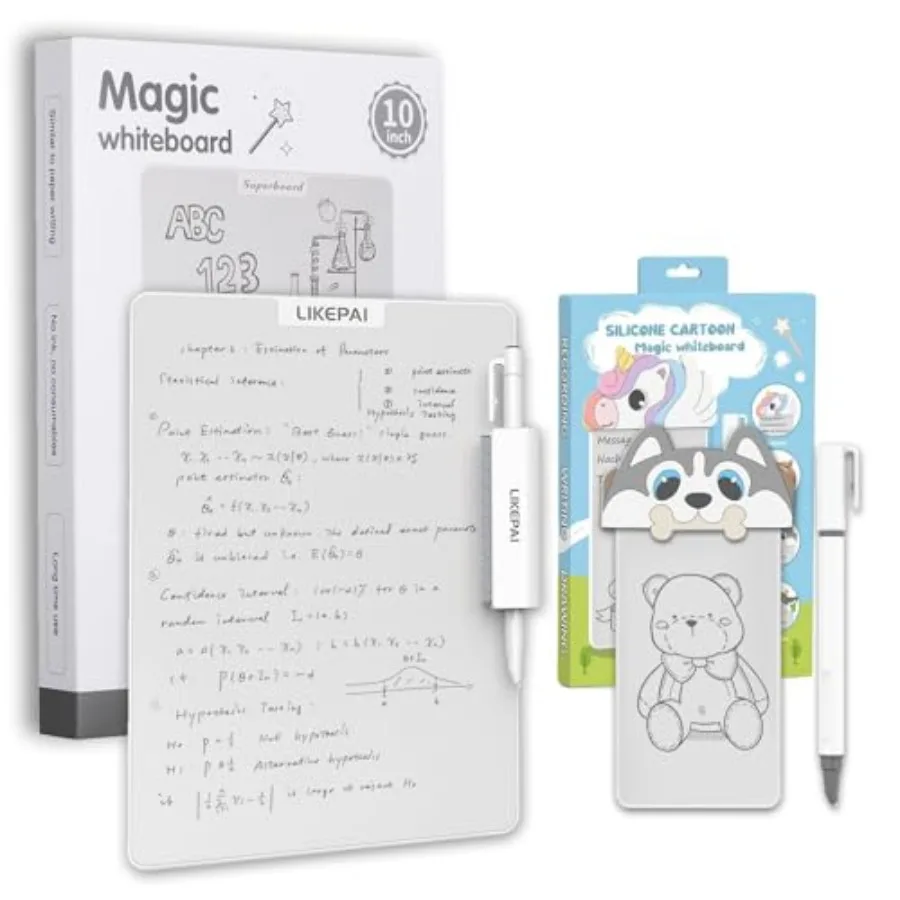 

Набор магических досок для рисования с мультяшными собачками для родителей и детей, 10+5,5 дюймов, новая технология, стираемая доска для рисования, заменяет ЖК-планшет, двойной размер, подарок для