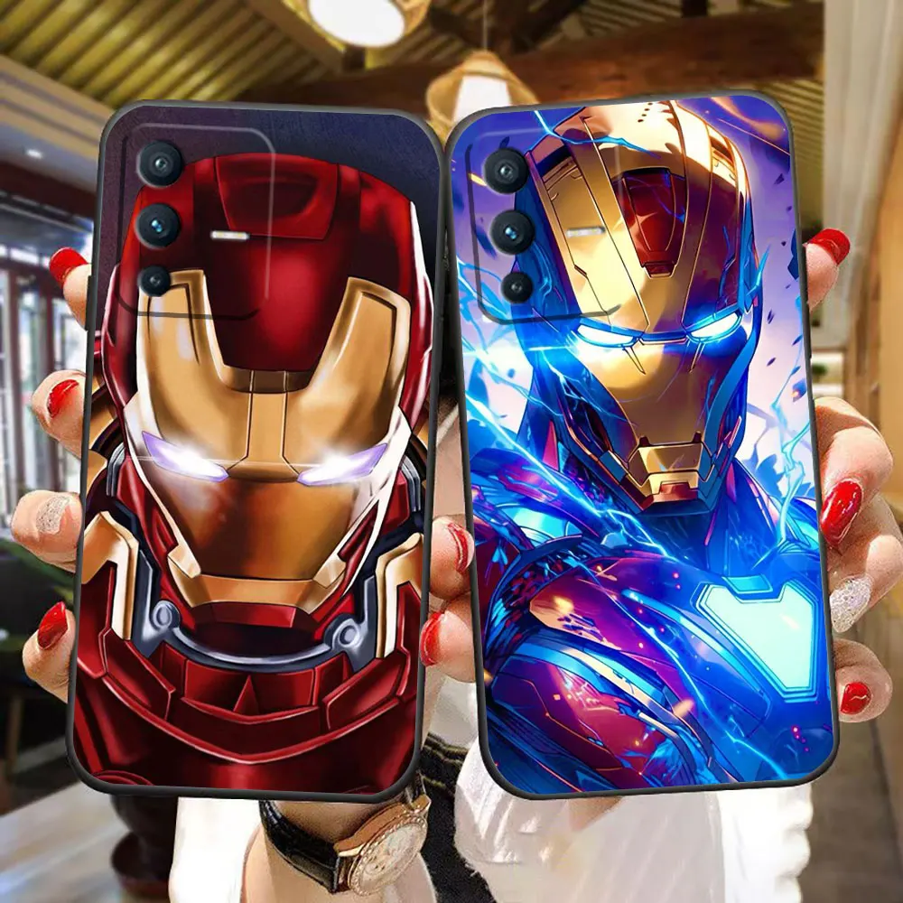 Marvel Iron Man Phone Case For VIVO V30 V30E V29E V27 V27E V25 V23 V23E V21 V21E V20 SE V19 S17 S16 S1 Silicone Case Funda Shell